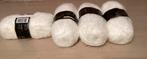LAMMY YARNS SOFT FUN " FLUFFY GAREN " ( 4 bollen-wit ), Enlèvement, Comme neuf
