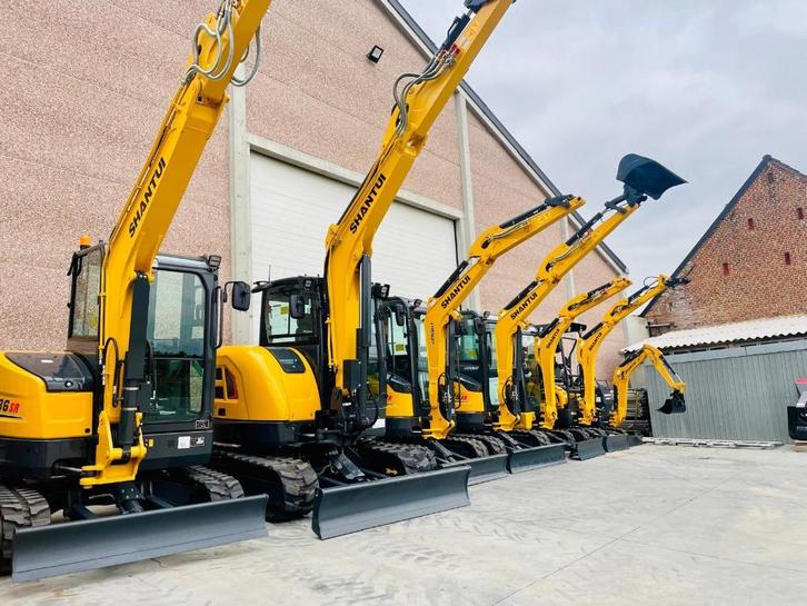 Shantui SE 58 SR Midi graver - Graafmachine, Zakelijke goederen, Machines en Bouw | Aggregaten, Ophalen of Verzenden