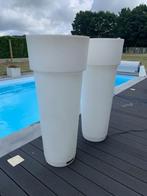 Bloempotten (verlicht) te koop, Kunststof, Gebruikt, Rond, Tuin