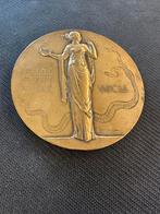 Franse geallieerde propaganda-plaquette uit 1939 brons, Enlèvement