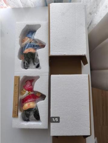 Set van 2 Tuinkabouters – 24 cm – Nieuw in Doos – €20 beschikbaar voor biedingen