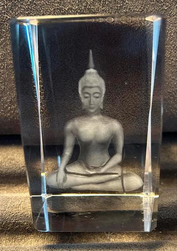 Bloc de verre - Bouddha - Laser 3D