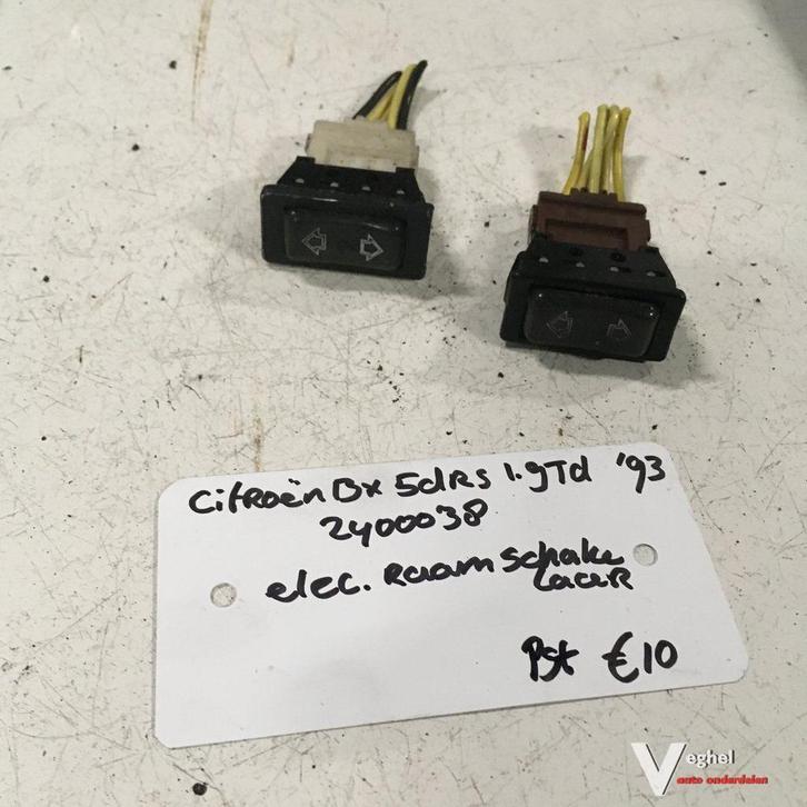 Citroen BX 1993 1.9 td Wagennr 2400038 Raamschakelaars, Auto-onderdelen, Dashboard en Schakelaars, Gebruikt, Ophalen of Verzenden