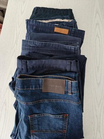A VENDRE LOT 5 PANTALONS (JEANS + TISSU) beschikbaar voor biedingen