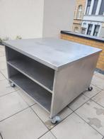Inox werktafel/ RVS bakkerstafel, Zakelijke goederen, Ophalen, Gebruikt, Inox Meubilair