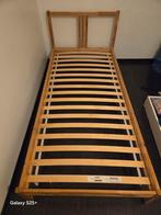 ️ Lit simple IKEA en bois massif + sommier à lattes LURÖY, Enlèvement, Sommier à lattes