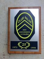 Trophée, 25 ans, Club Belge Anciennes Citroën, 1973-1998, Collections, Comme neuf, Enlèvement ou Envoi, Voitures