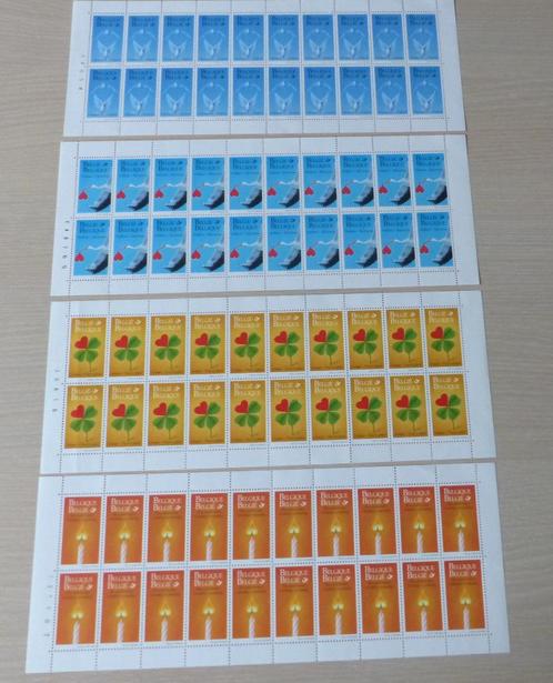 1999 : Volledige vellen 2796 - 2797 - 2799 en 2800, Postzegels en Munten, Postzegels | Europa | België, Postfris, Ophalen of Verzenden