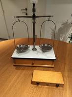 Antiek weegschaaltje met gewichtjes, Antiek en Kunst, Ophalen