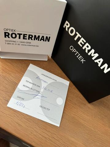 Waardebon t.w.v. 246,50€ ! Optiek ROTERMAN (Genk)