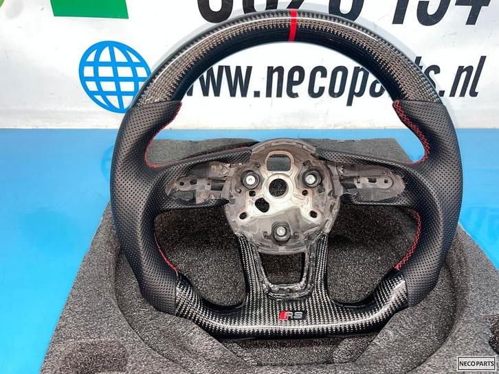 AUDI A3 8V A4 8W A5 B9 RS3 RS4 RS5 CARBON STUUR STUURWIEL, Auto-onderdelen, Besturing, Audi, Gebruikt, Ophalen of Verzenden