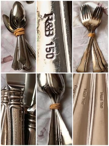 ✓LUXE = 96 ROBBE & BERKING Couverts MASSIVE SILVERPLATED, Enlèvement