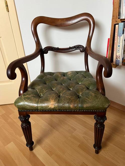 Chaise de bureau en acajou de style victorien, Antiek en Kunst, Antiek | Meubels | Stoelen en Sofa's, Ophalen
