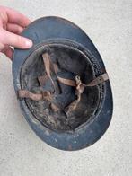 Wo1 Franse helm met binnenwerk en kinriem, Verzamelen, Ophalen of Verzenden