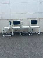 4 vintage stoelen - stalen buisstoelen - jaren 80, Ophalen