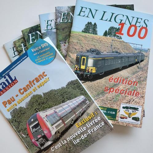 Batch „En Ligne” tijdschriften, spoorwegen, jaarverslagen va, Verzamelen, Spoorwegen en Tram, Zo goed als nieuw, Trein, Boek of Tijdschrift