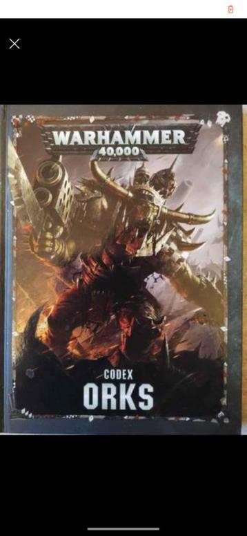 Codex orks Warhammer 40k