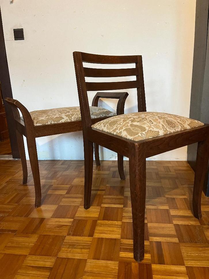 Schitterende set stoel en bankje, Antiek en Kunst, Antiek | Meubels | Stoelen en Sofa's, Ophalen