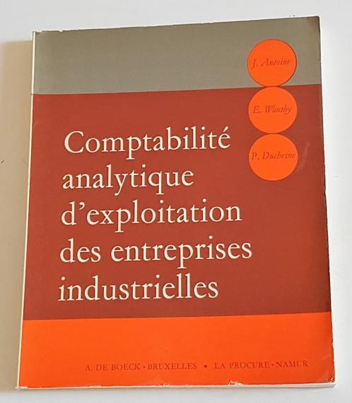 Comptabilité analytique d'exploitation des entreprises indus, Livres, Livres d'étude & Cours, Utilisé, Envoi