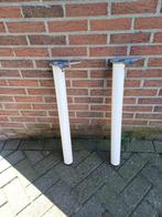 2 TAFELPOTEN, Tafelpoot, Gebruikt, 50 tot 100 cm, Rond