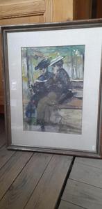Isaac Israels aquarel, Antiek en Kunst, Kunst | Schilderijen | Klassiek, Ophalen