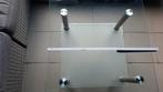 Glazen Salontafel met tempered glass, Ophalen, Gebruikt, 50 tot 100 cm, Vierkant