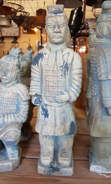 Beelden uit het terracotta leger van China Xian tuinbeeld, Enlèvement ou Envoi, Comme neuf, Pierre, Homme