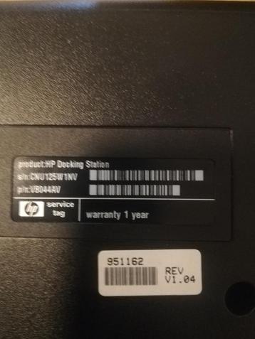 Produckt Hp Docking Station Met Lader. NIEUWPRIJS 99 Euro beschikbaar voor biedingen