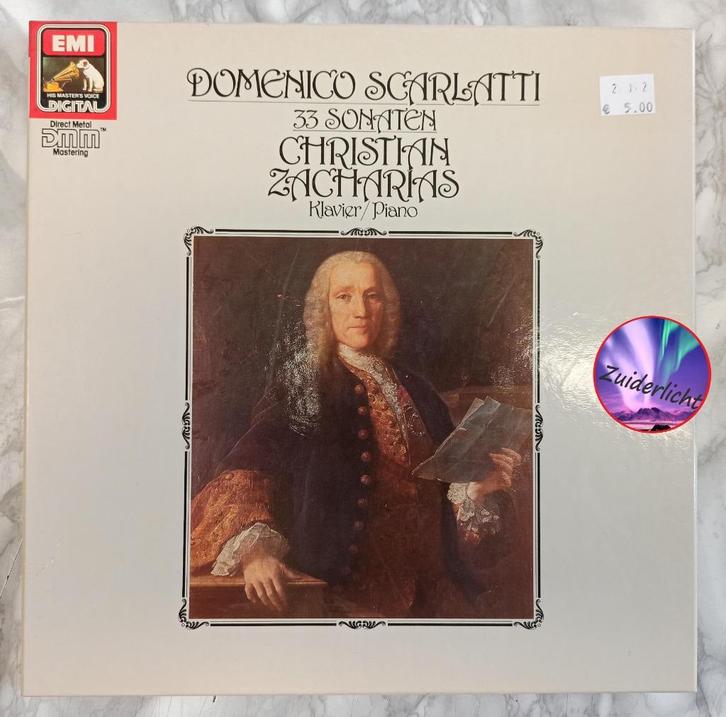 Domenico Scarlatti - Christian Zacharias – 33 Sonaten, Cd's en Dvd's, Vinyl | Klassiek, Gebruikt, Barok, Opera of Operette, 12 inch