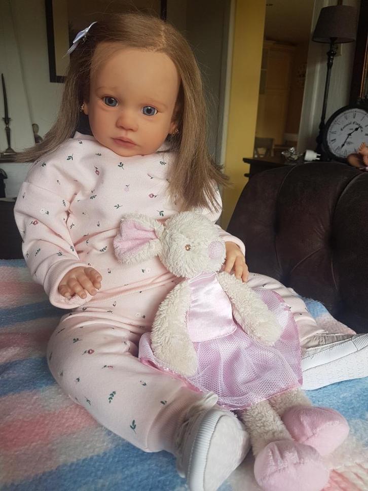 Reborn peuter, Verzamelen, Poppen, Zo goed als nieuw, Ophalen of Verzenden