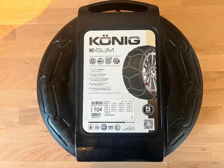 Kônig K-SLIM 104 nieuw in de verpakking, Auto diversen, Sneeuwkettingen, Nieuw, Ophalen