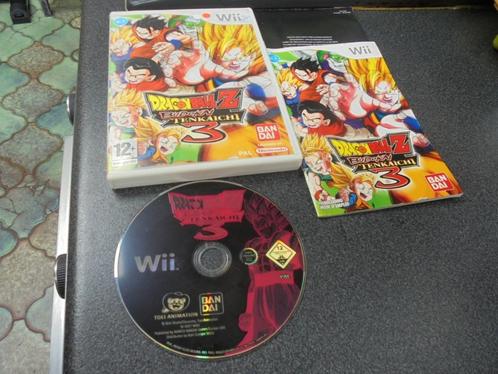 WII Dragon Ball Z Budokai Tenkaichi 3 (orig-compleet), Games en Spelcomputers, Games | Nintendo Wii, Gebruikt, Vechten, 2 spelers