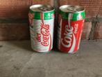 Coca-Cola blikjes 2st Engeland wereldbeker voetbal 90, Verpakking, Gebruikt, Ophalen of Verzenden