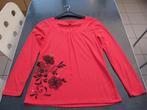 longsleeve shirt rood +zwarte bloem nieuw Terre Marin medium, Vêtements | Femmes, T-shirts, Taille 38/40 (M), Rouge, Enlèvement ou Envoi