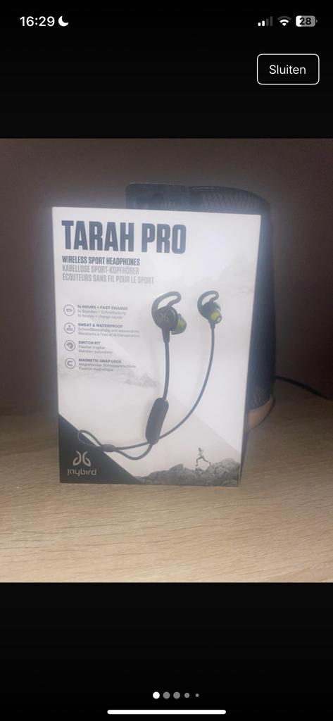 JayBird Jaybird Tarah Pro Wireless Sport Headphones, Audio, Tv en Foto, Hoofdtelefoons, Overige merken, Draadloos, Bluetooth, Ophalen of Verzenden