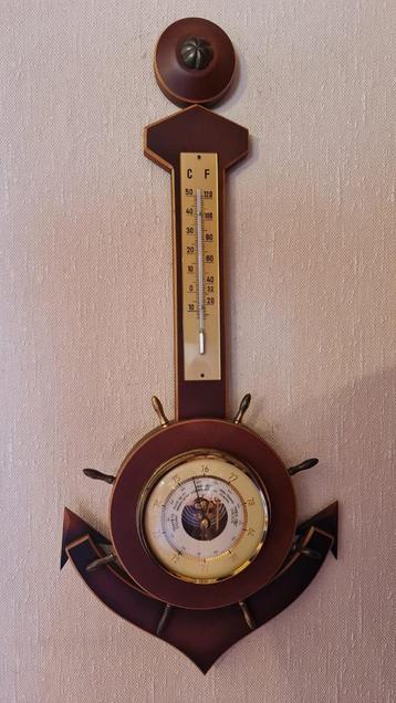 Vintage barometer/thermometer beschikbaar voor biedingen