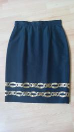 donker blauwe rok met gouden motief, Kleding | Dames, Ophalen of Verzenden, Zo goed als nieuw
