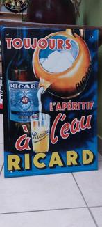 Grande enseigne publicitaire Ricard Pastis 60 x 40 cm, Comme neuf, Enlèvement ou Envoi, Panneau publicitaire