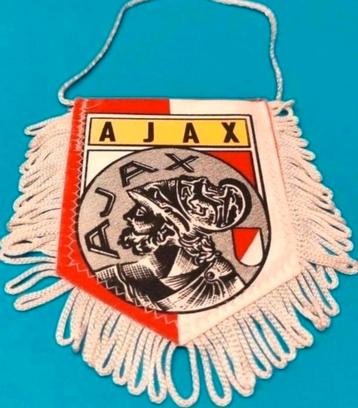 Ajax Amsterdam afc oud logo 1980s prachtig vintage vaantje  