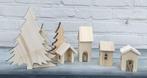 Miniatuur huisjes, hout, Ophalen of Verzenden, Zo goed als nieuw