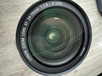 Canon EF 24-70 f/2.8L II USM perfecte staat in originele box beschikbaar voor biedingen