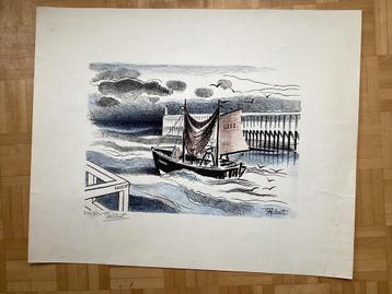 WILLY GILBERT (1902-1983) lithographie signée 