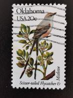 USA 1982 - États - fleurs et oiseaux - Oklahoma, Enlèvement ou Envoi, Affranchi, Amérique du Nord