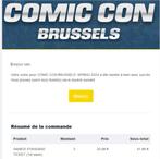 marvel, DC,  Comic Con Brussels, manga., Tickets & Billets, Trois personnes ou plus