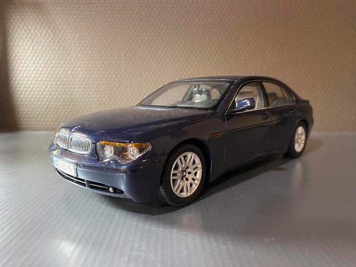 Bmw 7 serie Kyosho Blauw 1/18, Hobby en Vrije tijd, Modelauto's | 1:18, Gebruikt, Auto, Kyosho, Ophalen of Verzenden