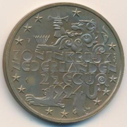Pays-Bas 2½ écus, argent Franklin D. Roosevelt 1994, Timbres & Monnaies, Monnaies | Pays-Bas, Monnaie en vrac, Autres valeurs