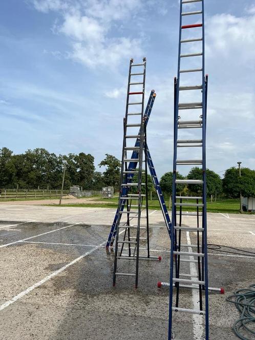 Uitschuifbare ladder, Altrex ZR3090 Mounter professional, Doe-het-zelf en Bouw, Ladders en Trappen, Zo goed als nieuw, Ladder