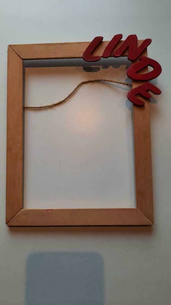 houten kader naam Linde, Ophalen of Verzenden, Gebruikt