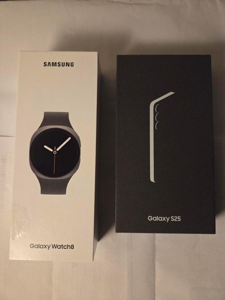 Samsung S25 Blueblack / SmartWatch 8 Nieuw, Telecommunicatie, Mobiele telefoons | Samsung, Ophalen