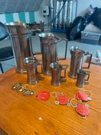 Potstainiers tinnen kannen 6st, Antiek en Kunst, Antiek | Tin, Ophalen